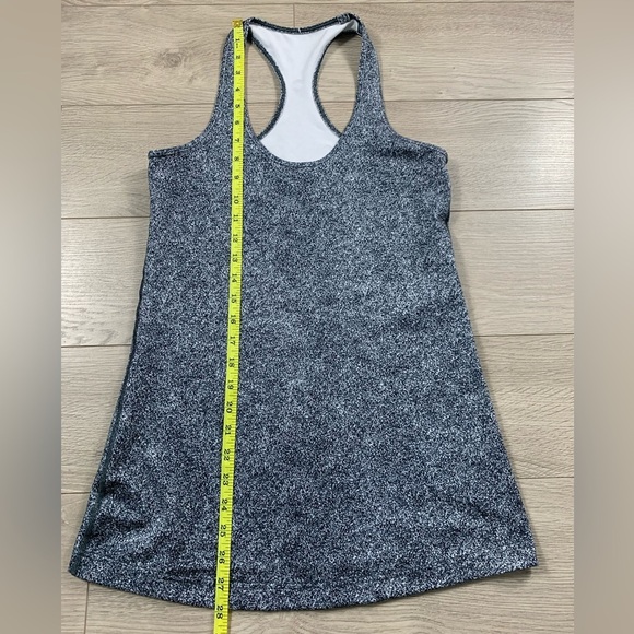 Lululemon Cool Racerback Tank Top Rio Mist White Black - Picture 9 of 12